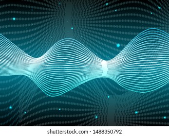 EPS 10 vector. Futuristic colorful background. Backdrop with lines and waves.