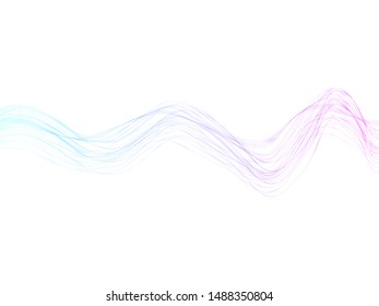 EPS 10 vector. Futuristic colorful background. Backdrop with lines and waves.