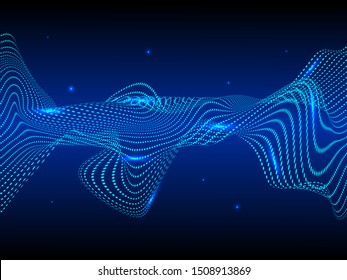 EPS 10 vector. Futuristic colorful background. Backdrop with lines and waves.