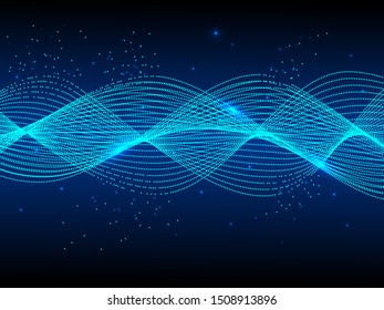 EPS 10 vector. Futuristic colorful background. Backdrop with lines and waves.