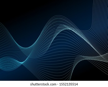 EPS 10 vector. Futuristic colorful background. Backdrop with lines and waves.