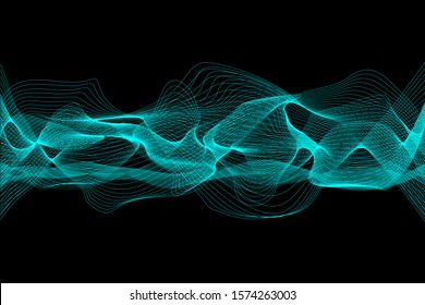 EPS 10 vector. Futuristic colorful background. Backdrop with lines and waves.