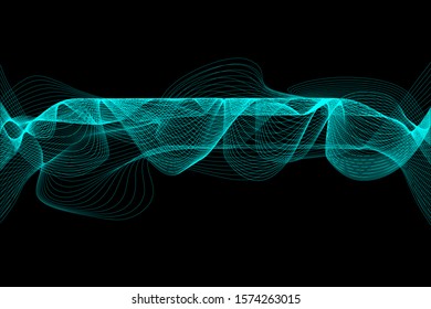 EPS 10 vector. Futuristic colorful background. Backdrop with lines and waves.