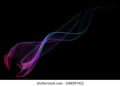 EPS 10 vector. Futuristic colorful background. Backdrop with lines and waves.