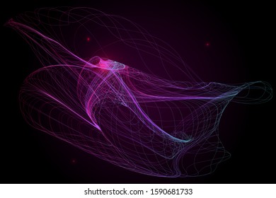 EPS 10 vector. Futuristic colorful background. Backdrop with lines and waves.