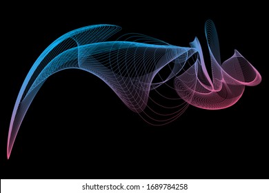  Vector EPS 10.Fondo futurista colorido. Fondo con líneas y olas.	