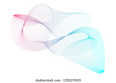 EPS 10 vector. Futuristic colorful background. Backdrop with lines and waves.	