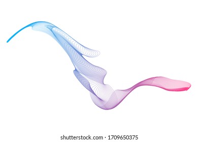 EPS 10 vector. Futuristic colorful background. Backdrop with lines and waves.