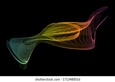 EPS 10 vector. Futuristic colorful background. Backdrop with lines and waves.