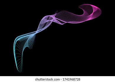 EPS 10 vector. Futuristic colorful background. Backdrop with lines and waves.