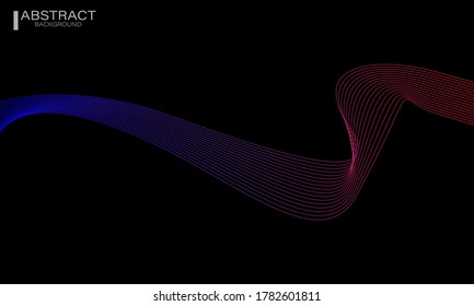 Eps 10 vector. futuristic colorful background. backdrop with lines and waves.