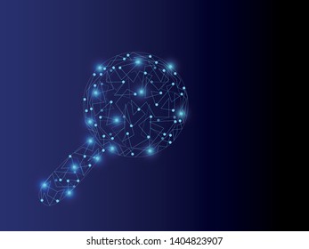 EPS 10 vector. Futuristic design. Triangles and lines - technological concept.