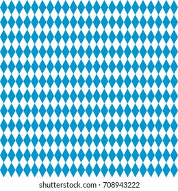 eps 10 vector geometric background with blue rhombus. Octoberfest beer festival background. Famous world entertaining event. Abstract seamless pattern. Graphic clip art illustration for web, print