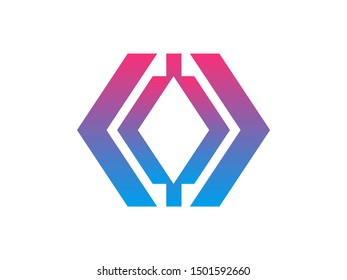 EPS 10 vector. Good and bright geometric logo design or design element for projects.