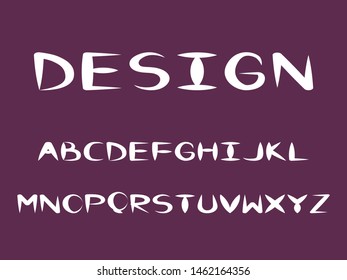 EPS 10 vector. Good font made in hand written style.