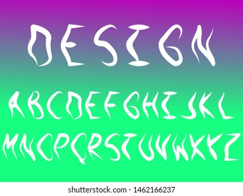 EPS 10 vector. Good font made in windy style.