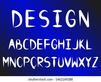 EPS 10 vector. Good font made in hand written style.