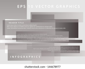 EPS 10 Vector Gray Minimalistic Blocks Background Concept