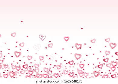 EPS 10 vector. Hearts with copy space. Valentines day concept.