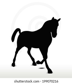 EPS 10 Vector - horse silhouette in Prancing  position