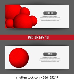 EPS 10 vector illustration. Abstract 3D background with geometric design elements. Vector design style Business card, letterhead, brochure, banner.