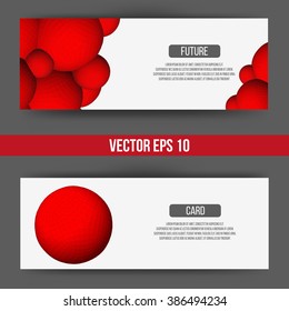 EPS 10 vector illustration. Abstract 3D background with geometric design elements. Vector design style Business card, letterhead, brochure, banner.