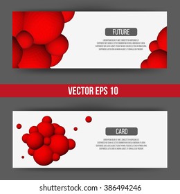 EPS 10 vector illustration. Abstract 3D background with geometric design elements. Vector design style Business card, letterhead, brochure, banner.