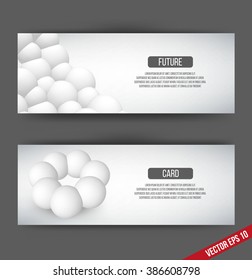 EPS 10 vector illustration. Abstract 3D background with geometric design elements. Vector design style Business card, letterhead, brochure, banner.