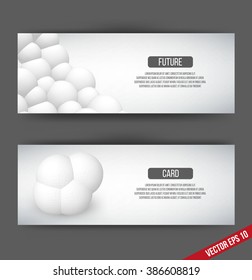 EPS 10 vector illustration. Abstract 3D background with geometric design elements. Vector design style Business card, letterhead, brochure, banner.