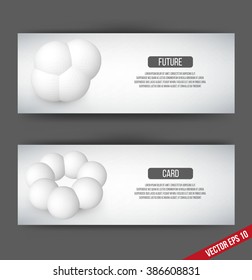 EPS 10 vector illustration. Abstract 3D background with geometric design elements. Vector design style Business card, letterhead, brochure, banner.