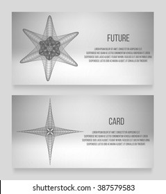 EPS 10 vector illustration. Abstract background with geometric design elements. Vector design style Business card, letterhead, brochure, banner.