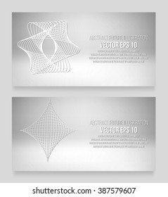 EPS 10 vector illustration. Abstract background with geometric design elements. Vector design style Business card, letterhead, brochure, banner.