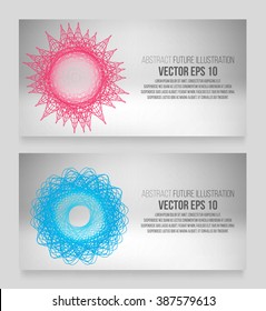 EPS 10 vector illustration. Abstract background with geometric design elements. Vector design style Business card, letterhead, brochure, banner.