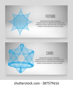 EPS 10 vector illustration. Abstract background with geometric design elements. Vector design style Business card, letterhead, brochure, banner.