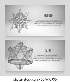 EPS 10 vector illustration. Abstract background with geometric design elements. Vector design style Business card, letterhead, brochure, banner.