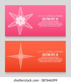 EPS 10 vector illustration. Abstract background with geometric design elements. Vector design style Business card, letterhead, brochure, banner.
