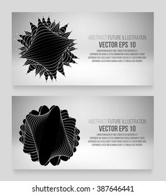 EPS 10 vector illustration. Abstract background with geometric design elements. Vector design style Business card, letterhead, brochure, banner.