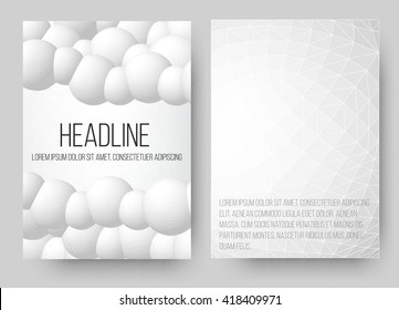 EPS 10 vector illustration. Abstract 3D background with geometric design elements. Vector design style Business card, letterhead, brochure, banner.