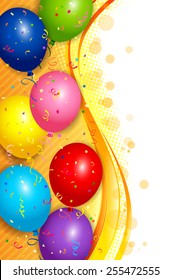 EPS 10 Vector illustration of balloons background. Used opacity and blending mode. Objects are layered.