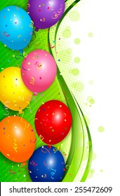 EPS 10 Vector illustration of balloons background. Used opacity and blending mode. Objects are layered.
