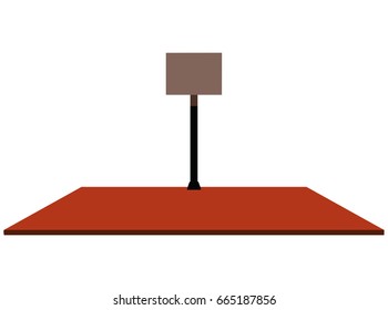 EPS 10 vector illustration of basketball hoop on white background
