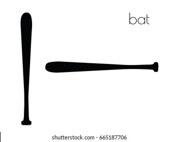 EPS 10 vector illustration of bat silhouette on white background