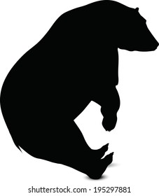 EPS 10 Vector illustration of Bear Silhouette