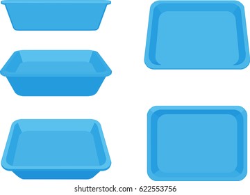 EPS 10 vector illustration of  catlit box on white background