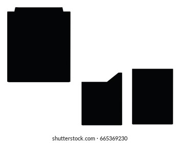 EPS 10 vector illustration of College Classroom Projector Control Panel silhouette