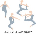 EPS 10 vector illustration of Dancer silhouette
