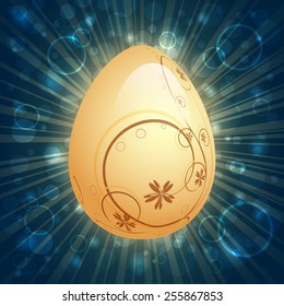 EPS 10 Vector illustration of Easter egg. Used opacity and blending mode. Objects are layered. 