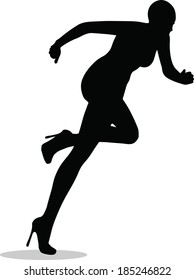 EPS 10 Vector Illustration of female legs with high heels