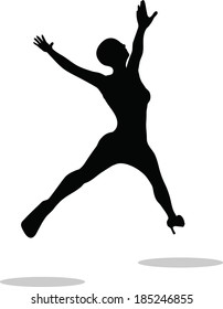 EPS 10 Vector Illustration of female legs with high heels