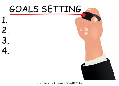 EPS 10 Vector Illustration - goals setting concept